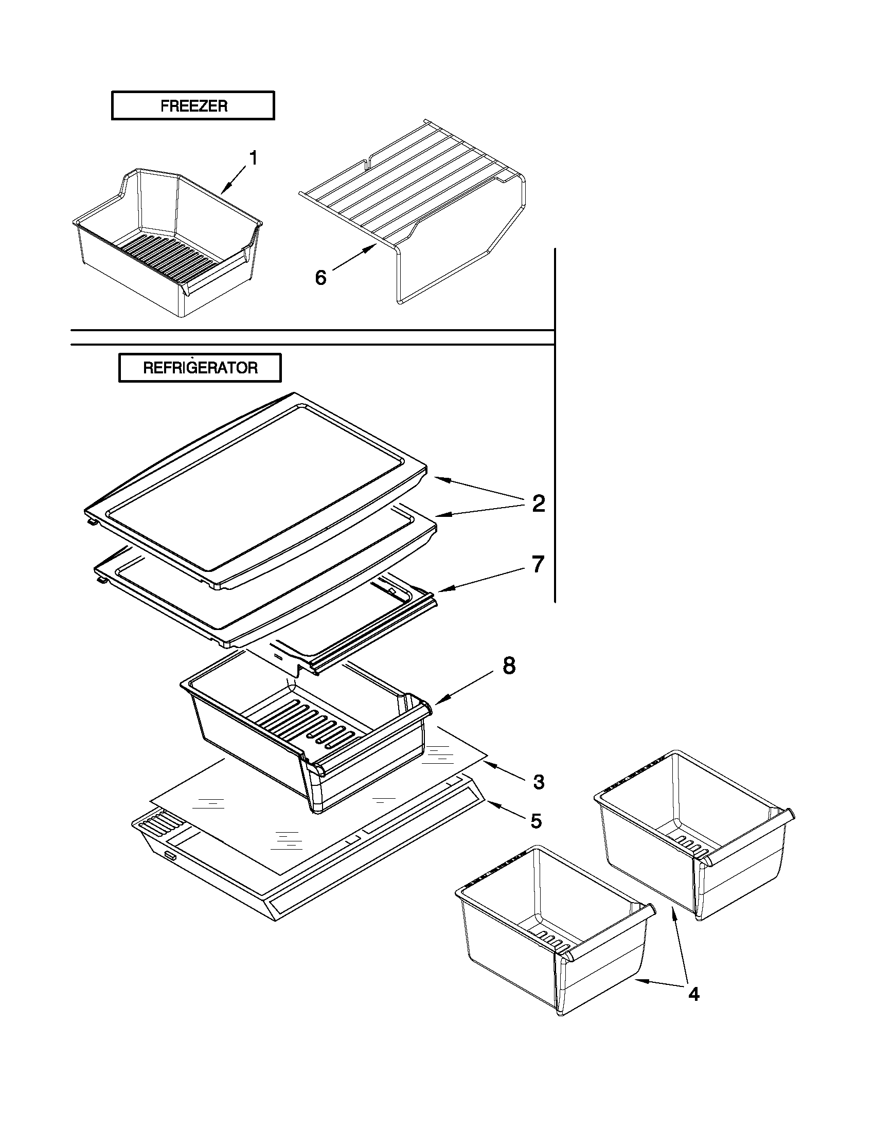 Shelf parts