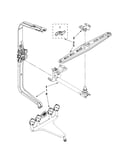Upper wash and rinse parts