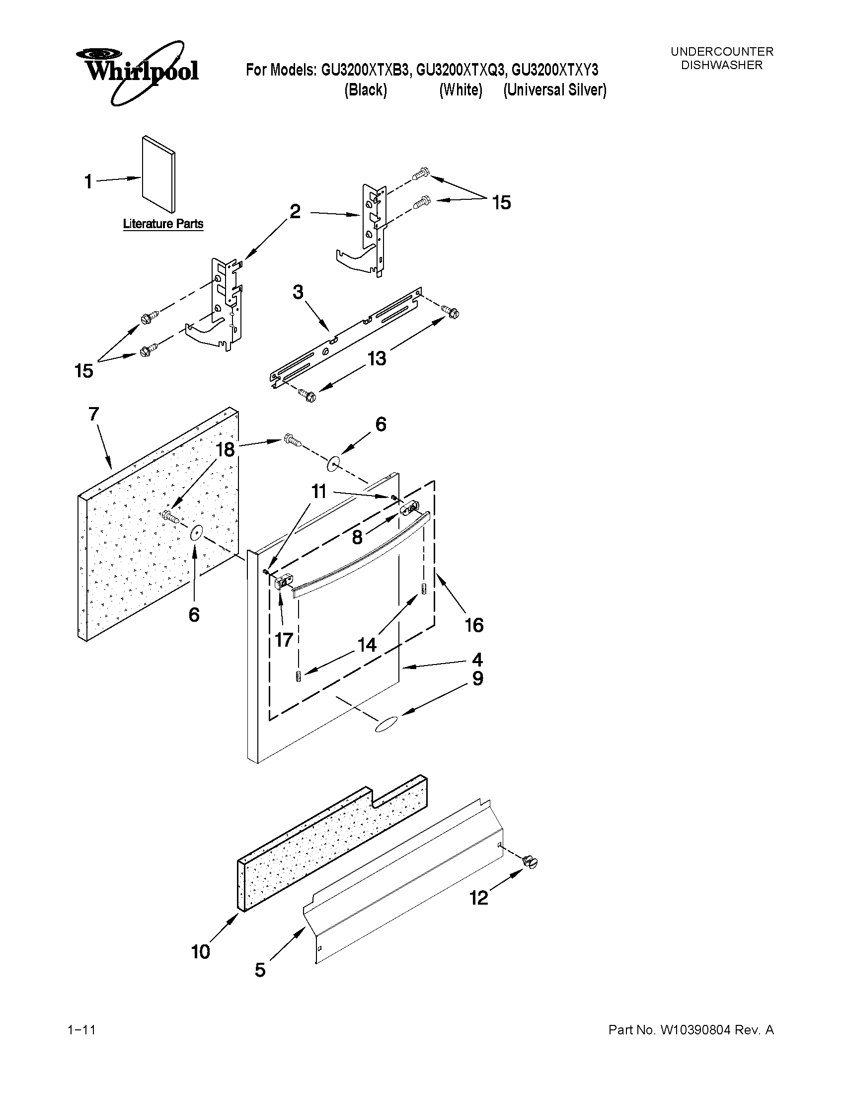 Door and panel parts