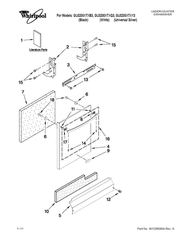 Door and panel parts