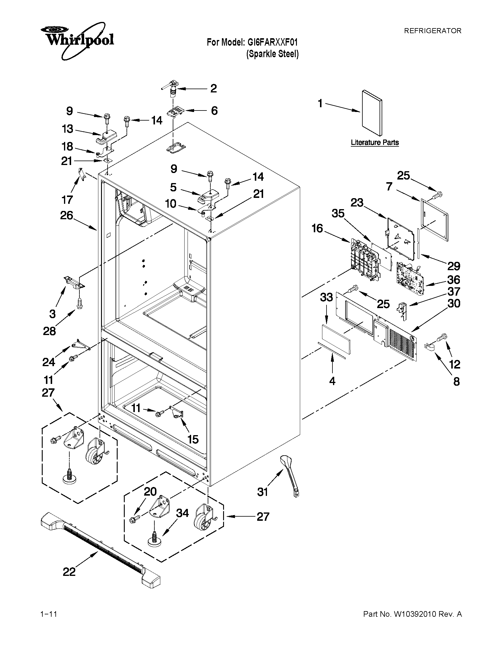 Cabinet parts