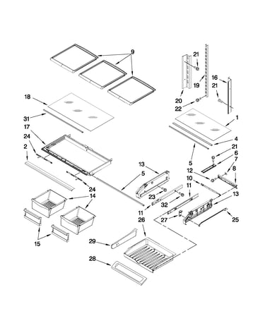 Shelf parts