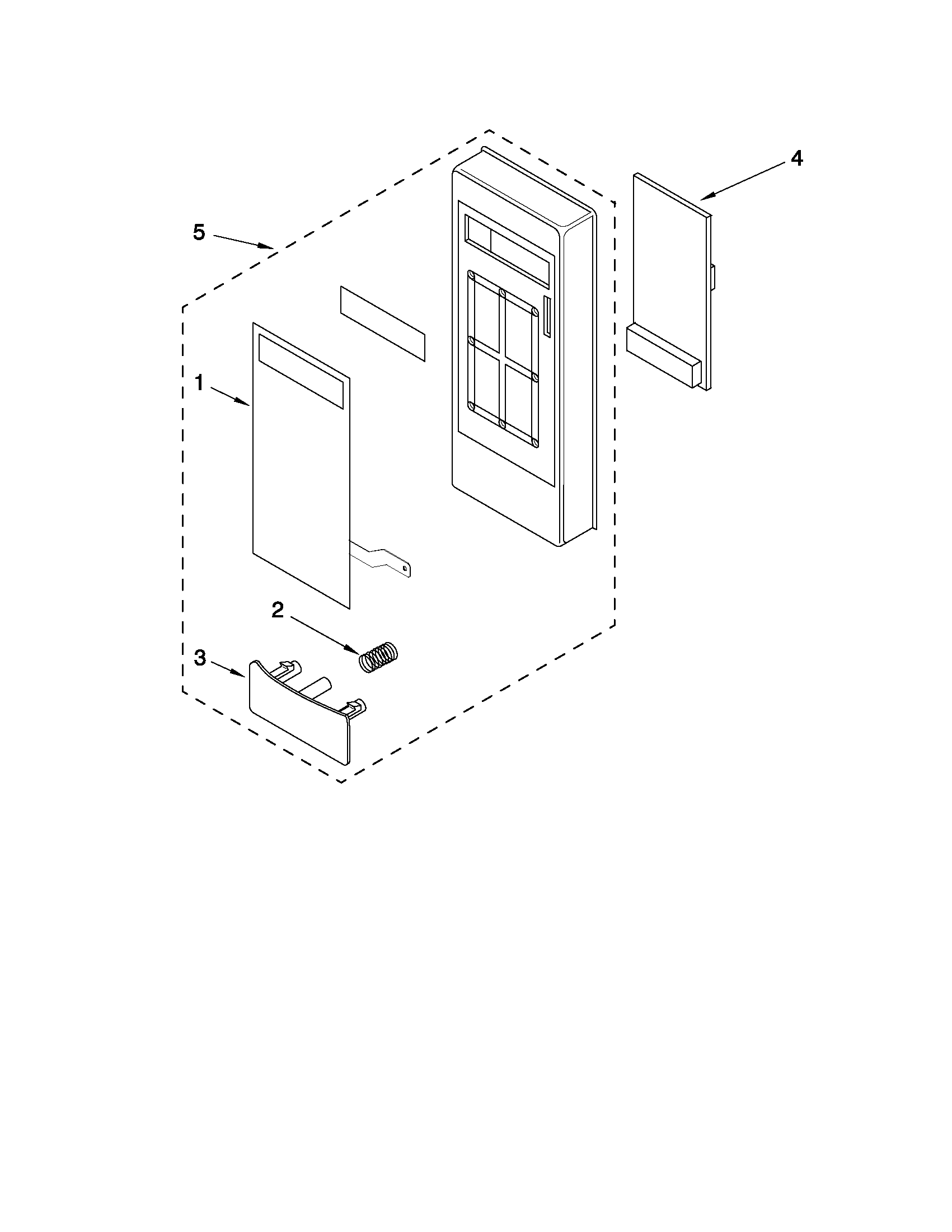 MICROWAVE CONTROL PANEL PARTS