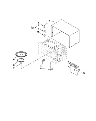 Microwave oven cavity parts
