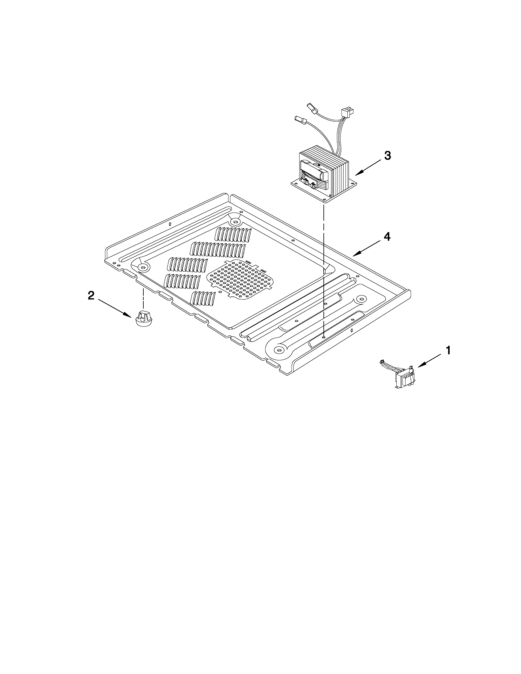Base plate and convection parts