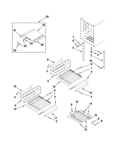 Shelf parts