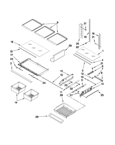 Shelf parts
