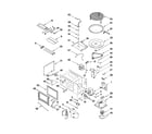 KitchenAid YKEMC307KS0 cabinet and stirrer parts diagram