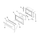 Microwave door parts