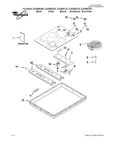 Cooktop parts