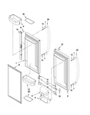 Refrigerator door parts