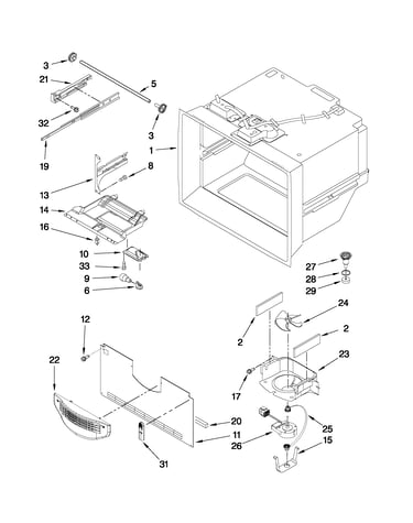 Freezer liner parts