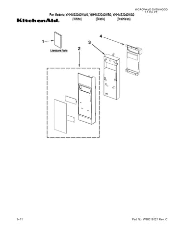 Control panel parts