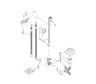 KitchenAid KUDE70FXSS1 fill, drain and overfill parts diagram