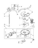 Pump, washarm and motor parts
