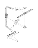 Upper wash and rinse parts