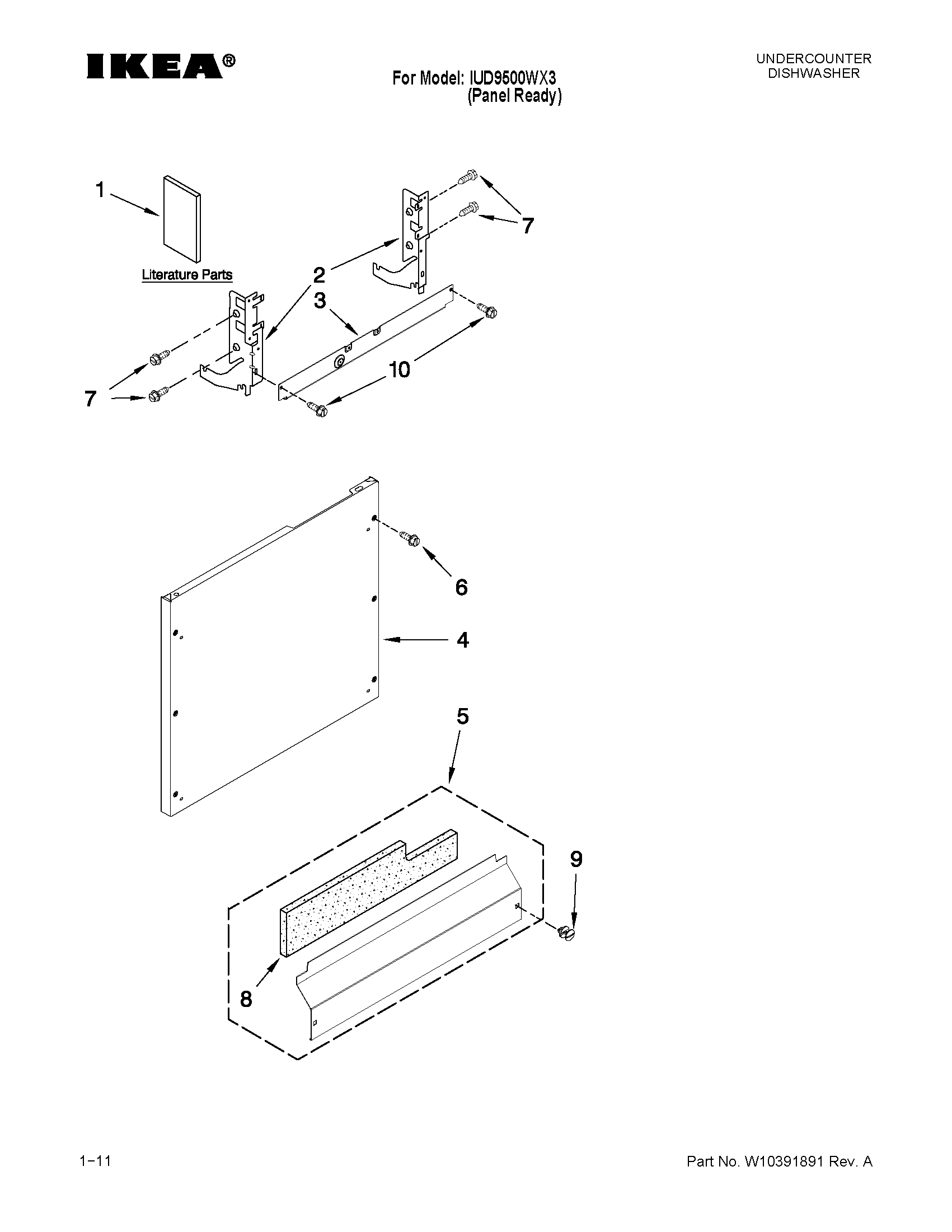 Door and panel parts