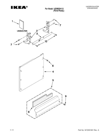 Door and panel parts