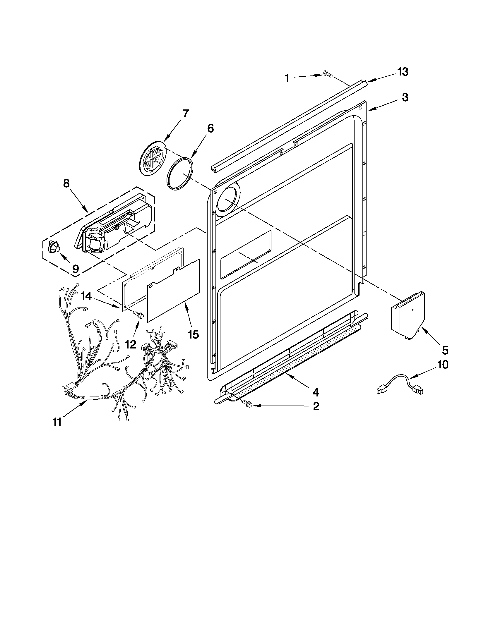 Door and latch parts