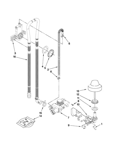 Fill, drain and overfill parts