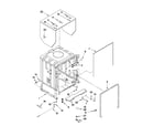 Ikea IUD9500WX3 tub and frame parts diagram