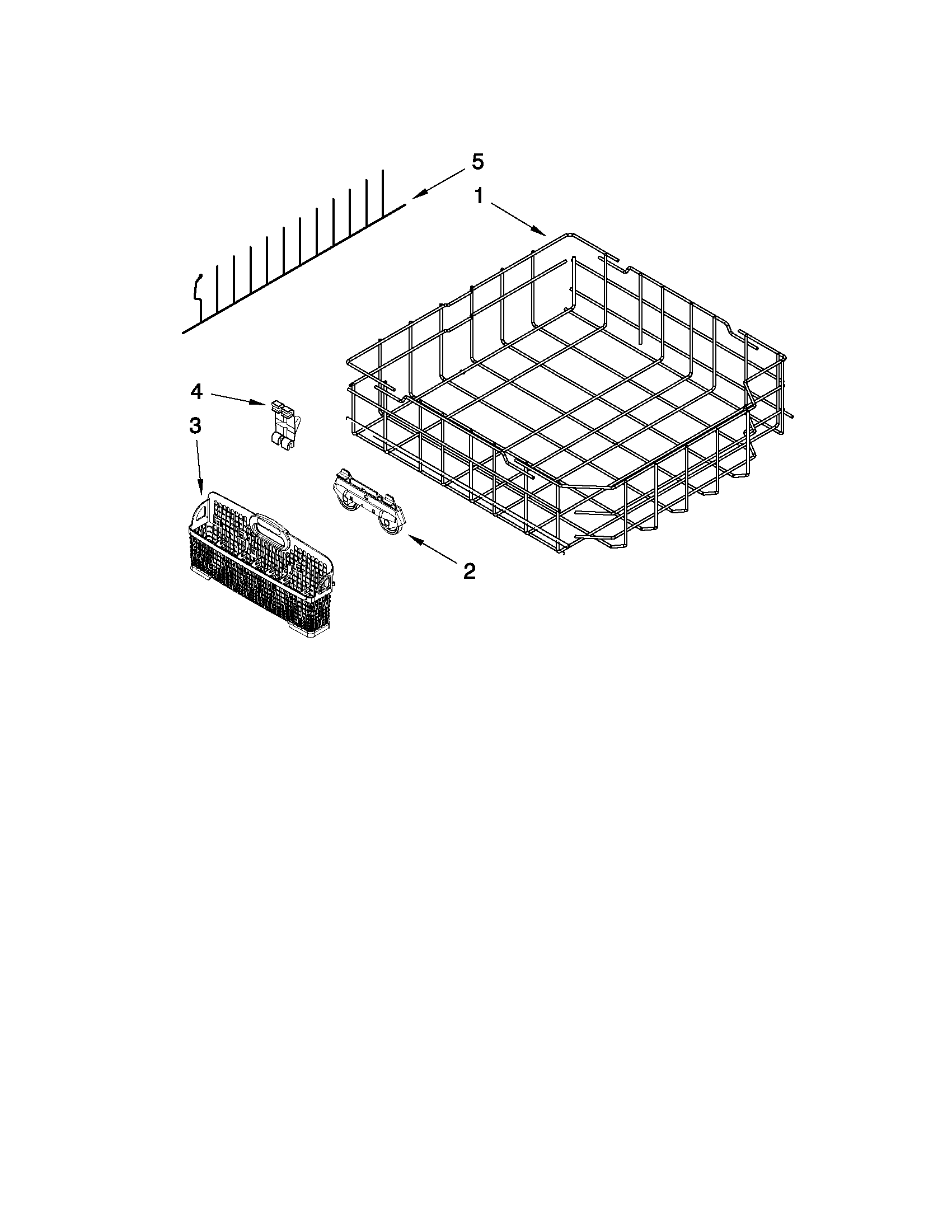 Lower rack parts