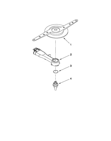 Lower washarm and strainer parts