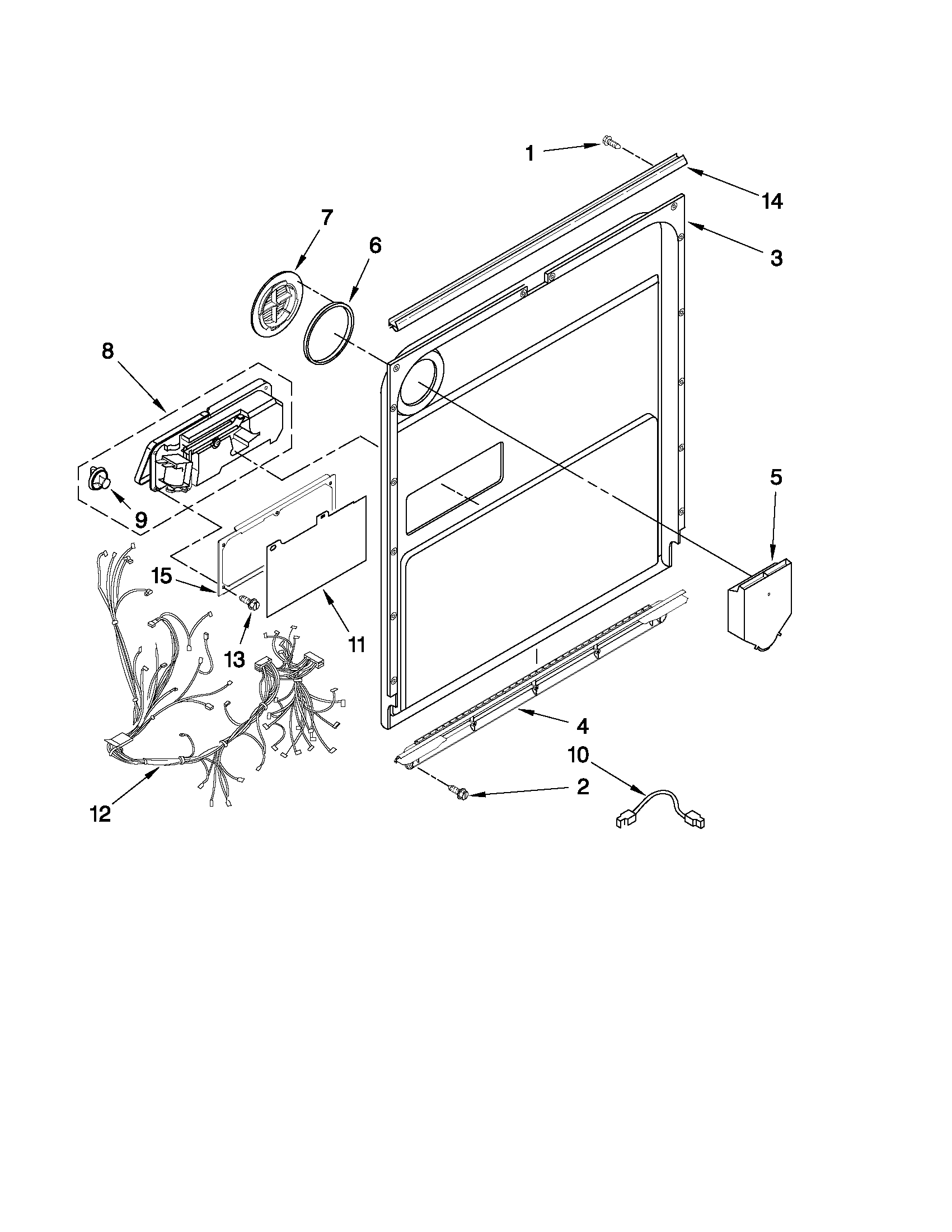 Inner door parts