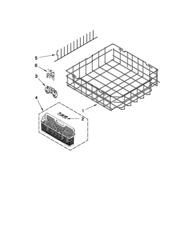 Lower rack parts