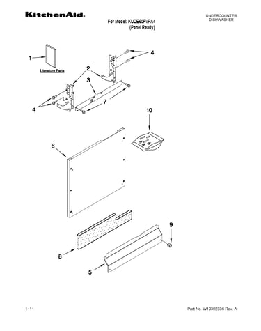 Door and panel parts