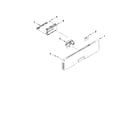 KitchenAid KUDE60FXPA1 control panel and latch parts diagram