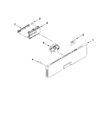 Control panel and latch parts