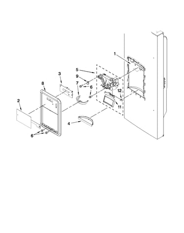 Dispenser front parts