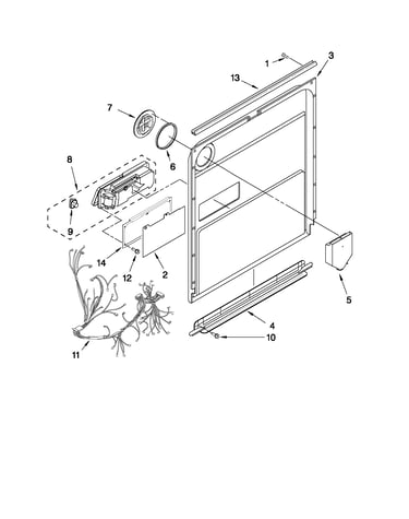 Inner door parts