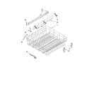 Whirlpool 7GU3800XTVY5 upper rack and track parts diagram