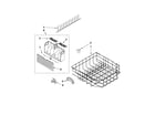 Whirlpool 7GU3800XTVY5 lower rack parts diagram