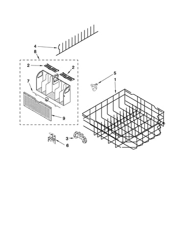 Lower rack parts