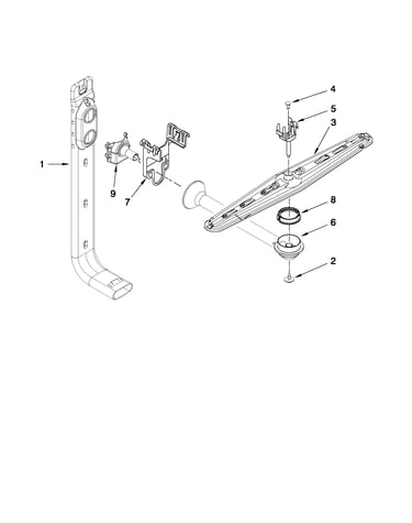 Upper wash and rinse parts
