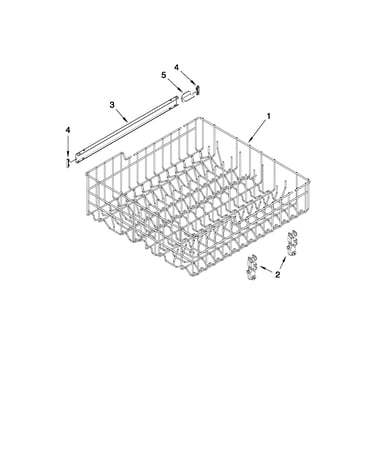 Upper rack and track parts
