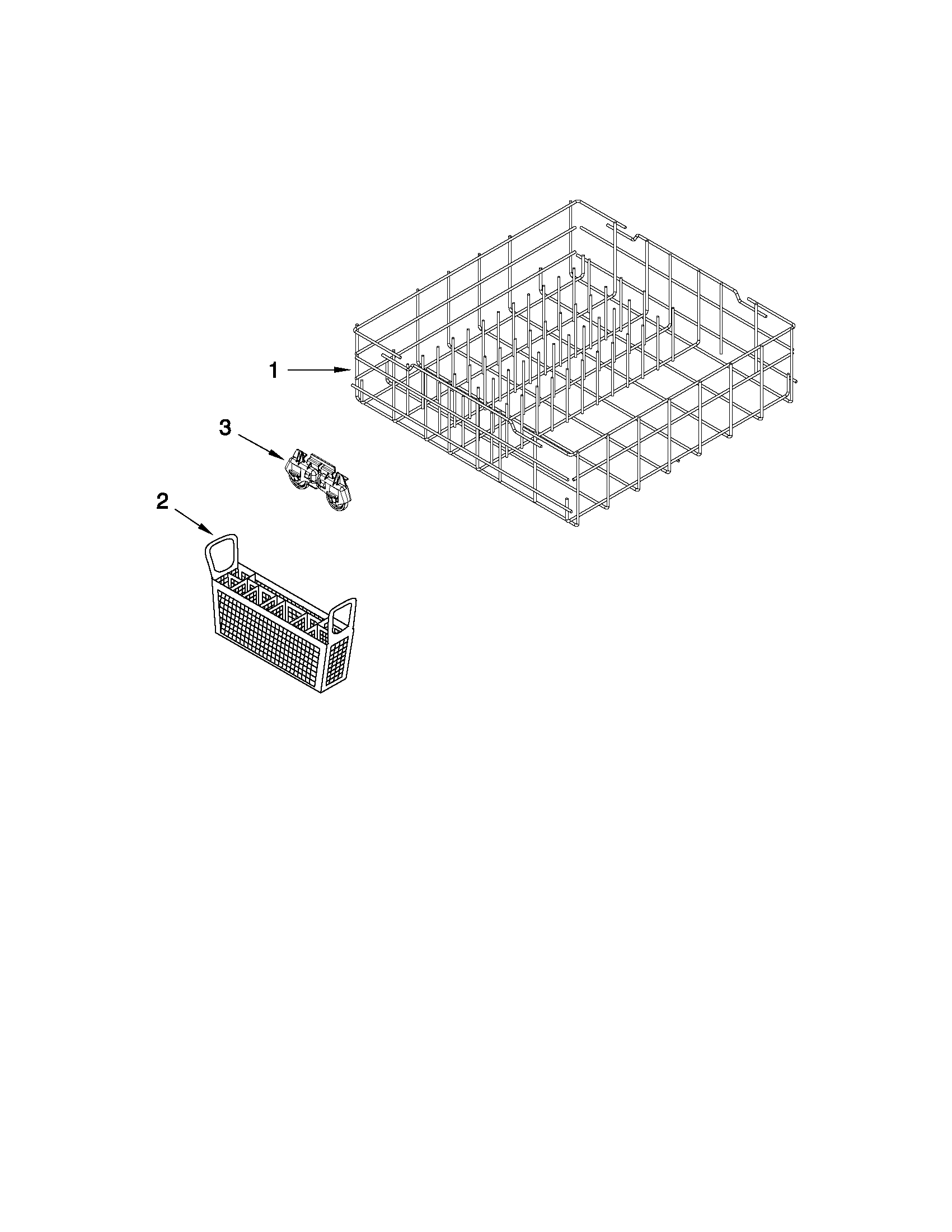 Lower rack parts