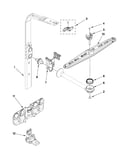 Upper wash and rinse parts