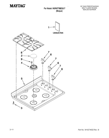 Cooktop parts