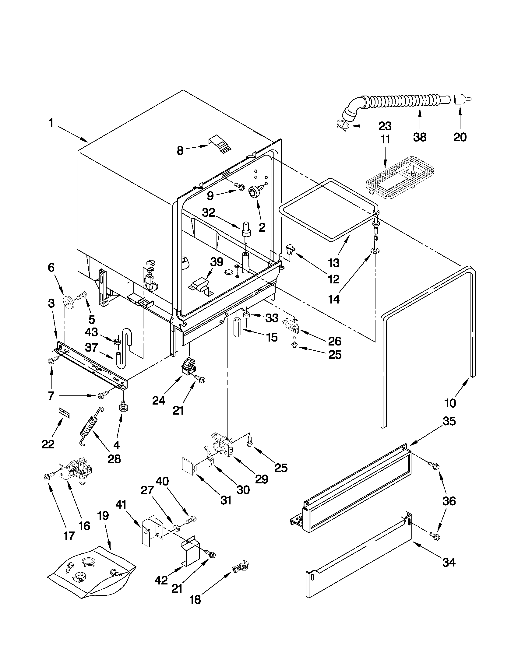 Tub assembly parts