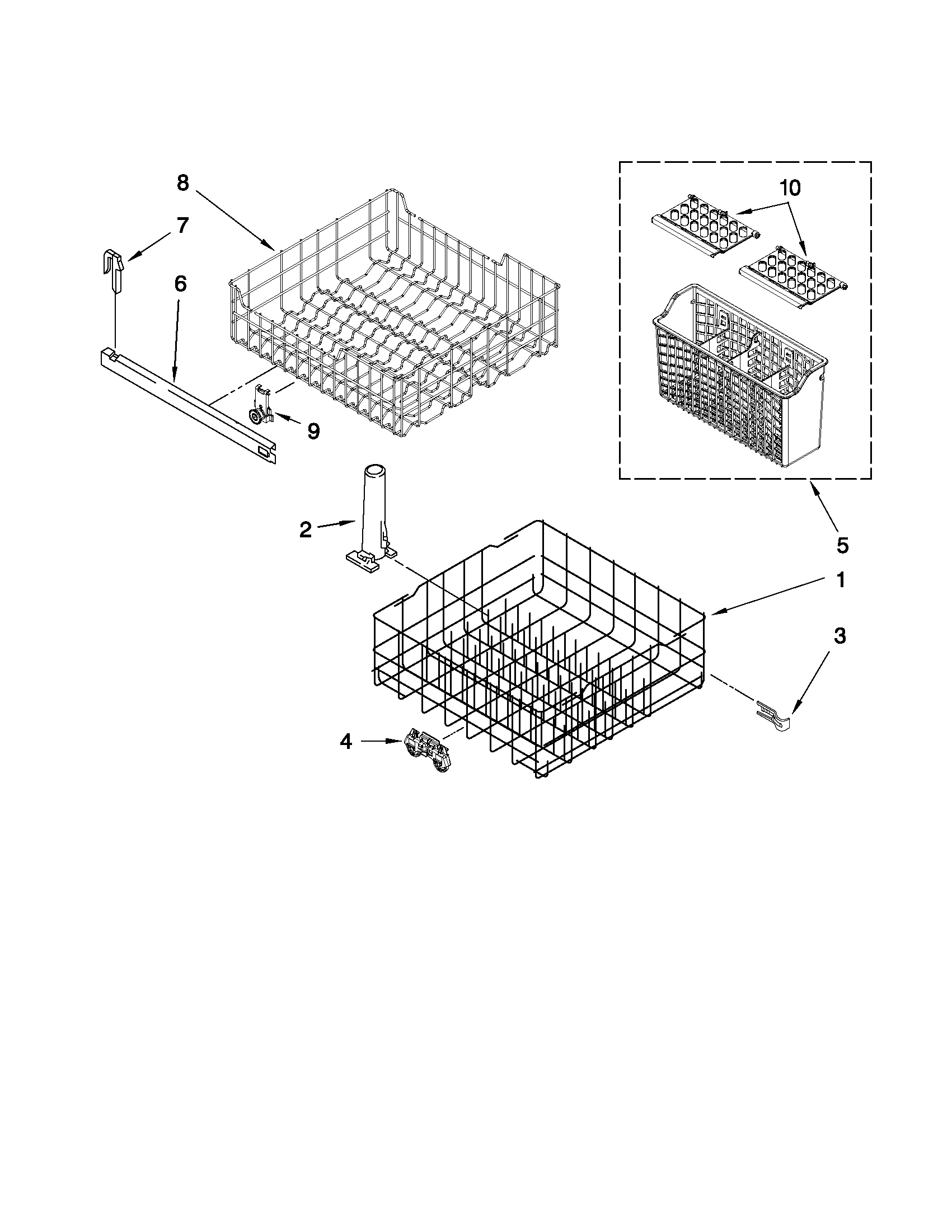 Dishrack parts