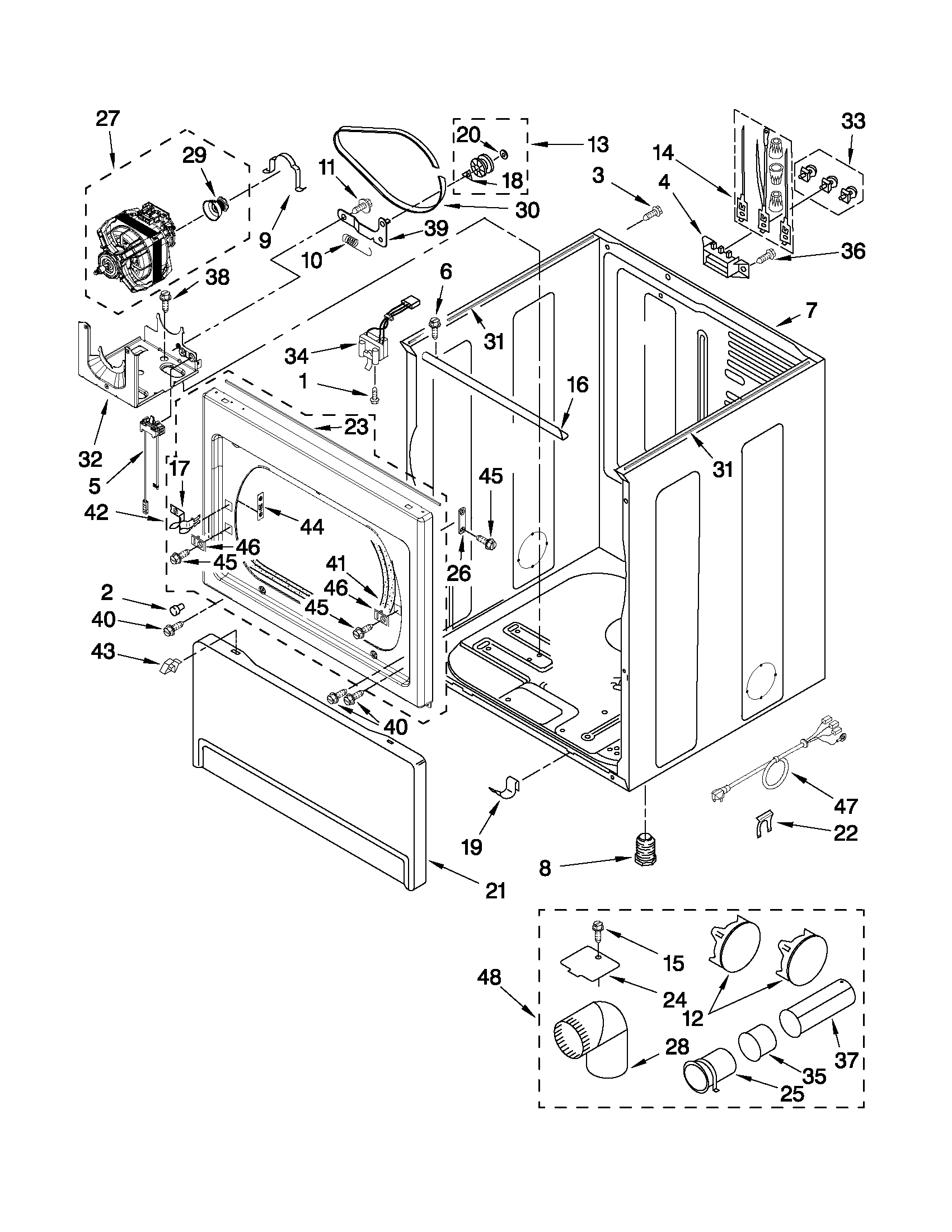 Cabinet parts