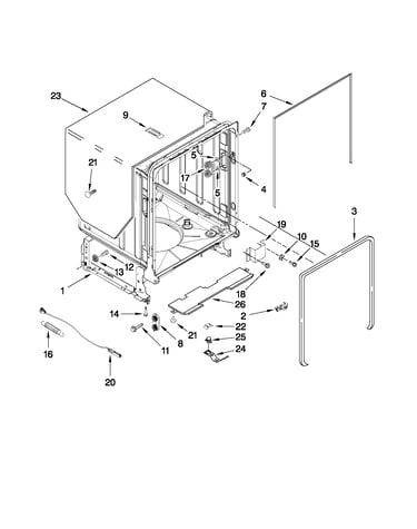 Tub and frame parts