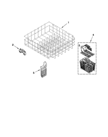 Lower rack parts