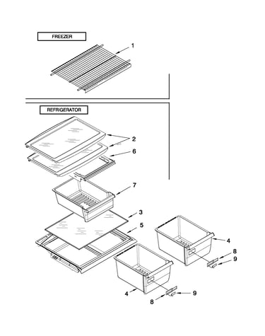 Shelf parts