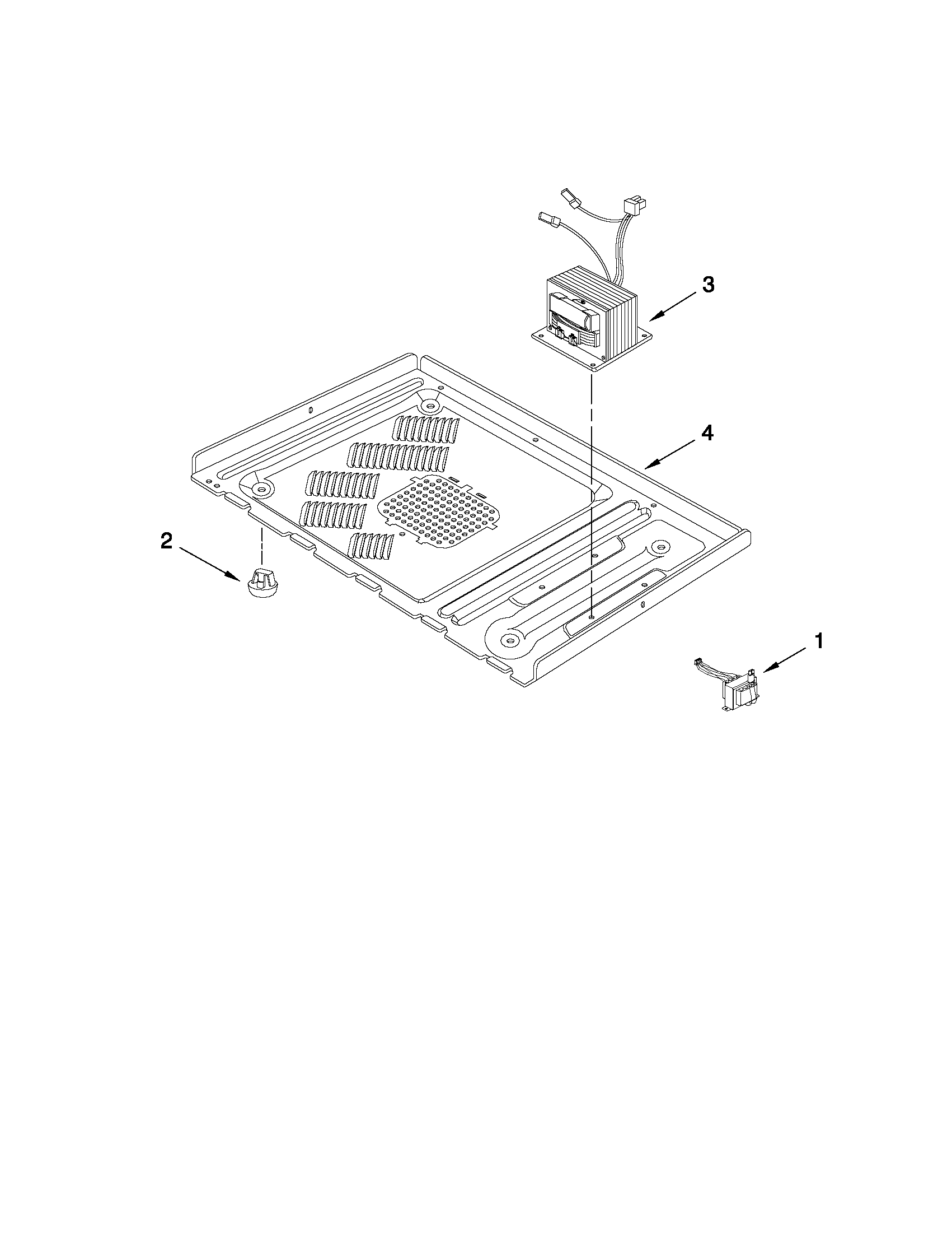 Base plate and convection parts