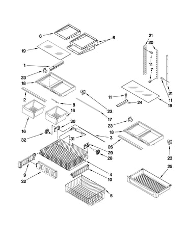 Shelf parts